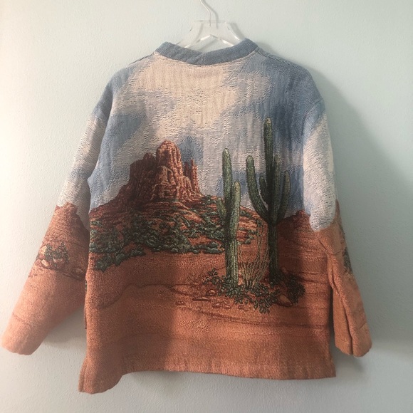 Southwest patterned pullover sweatshirt - Picture 3 of 3